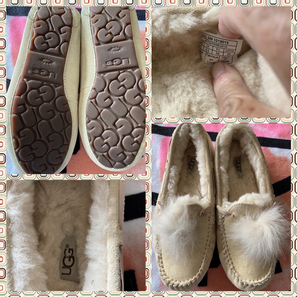 UGG Shoes - Like New Authentic Ugg Woman’s Dakota Slippers w/ Puff